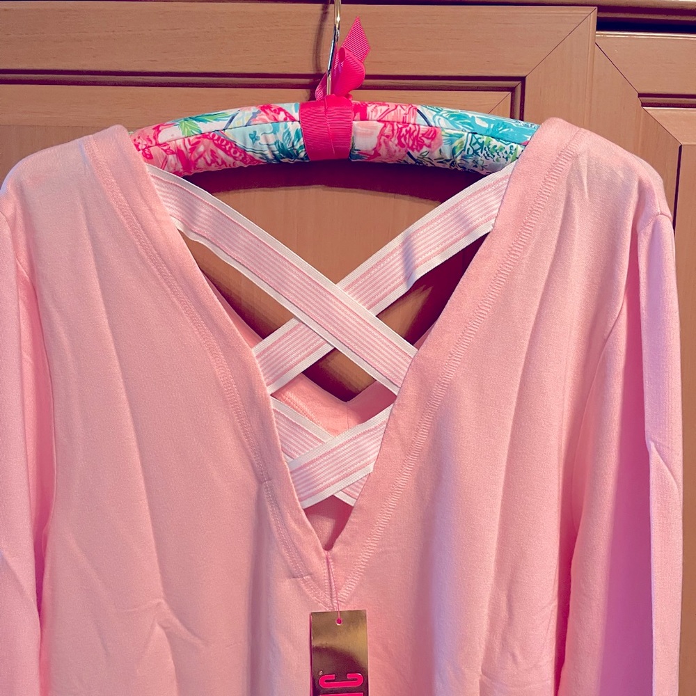 NWT Lilly Pulitzer Areli Pullover Urchin Pink. L